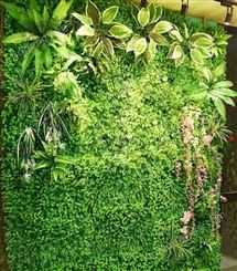 仿真植物花墙 仿真植物墙报价 室内绿植背景墙 仿真植物墙