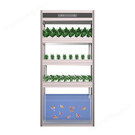 奥玛农业无土栽培水耕智能鱼菜共生系统设备室内水培蔬菜种植箱柜