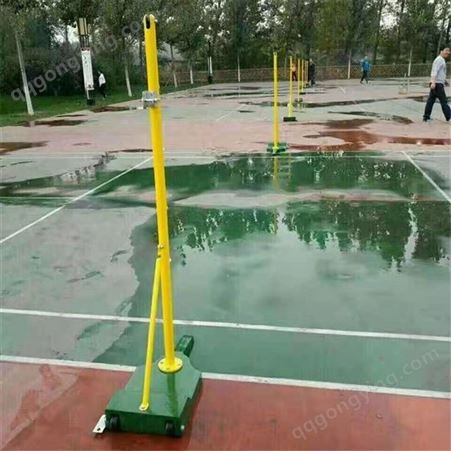 河北泰昌训练排球柱 便携式升降网球柱 室外羽毛球柱厂家供应