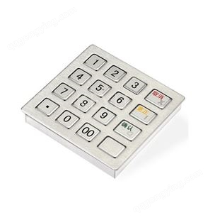科羽紧凑型16键金属加密键盘 电信缴费机 挂号机KY3080