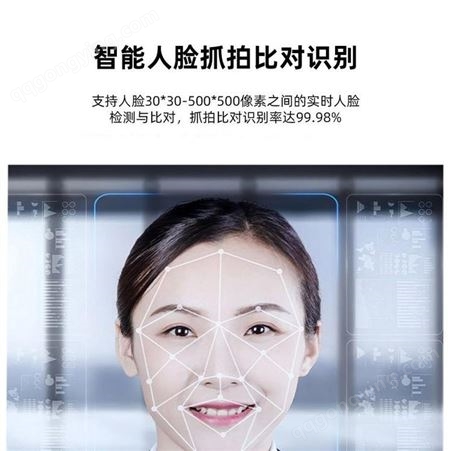 半球摄像机-人脸识别摄像机系统刷脸门禁摄像头-云知汇Z1-工地监控考勤支持二次开发