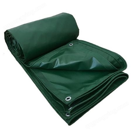 室外遮盖加密加厚PVC涂塑绿色防水防雨遮阳三防帆布篷布