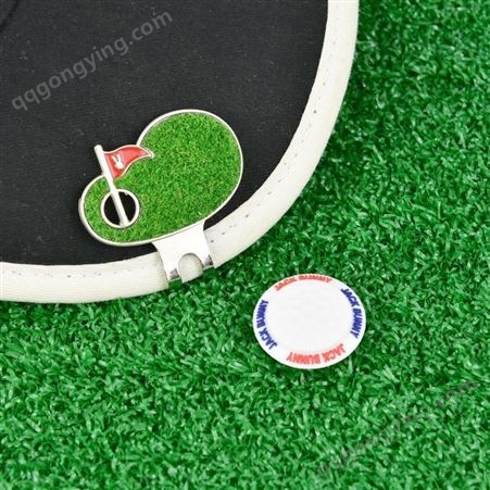 创意礼品金属定制 高尔夫磁铁烤漆帽夹纪念胸章