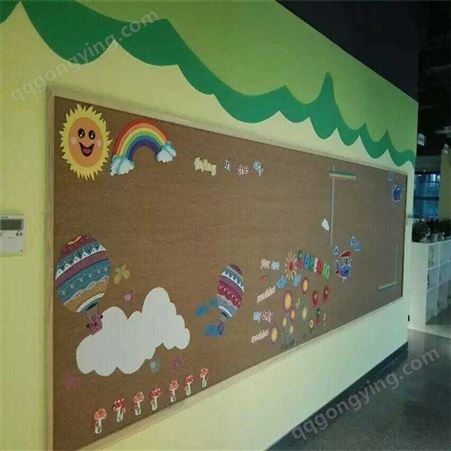 现货定制学校幼儿园墙面扎图针板高密度彩色软木板卷材片材