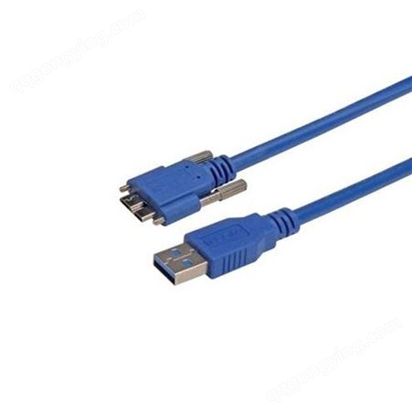 USB 3.0线缆 带翼形螺丝Micro-B/A型超清连接线