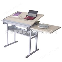 多功能一字尺绘图桌HP8003D 浅灰色喷胶 木质材料 厂家批发