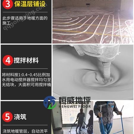 湖北襄樊恒威石膏自流平生产厂家地暖回填
