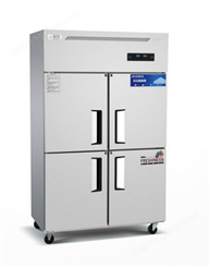 雪立方 QDL4 四门冰柜冰箱 酒店厨房餐饮设备冷冻冷藏商用冰柜