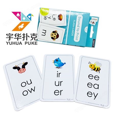 简单记忆英语单词学习卡 SOUND TO PRINT FLASH CARDS 同音学习卡