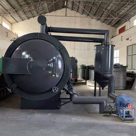 150公斤原木卧式炭化炉 出炭快效果好 无烟尘环保型木炭炭化设备
