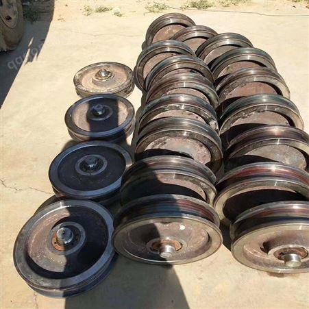 矿车轮对  单轮铸钢轨道轮 耐磨实心轮 适用600轨距固定式