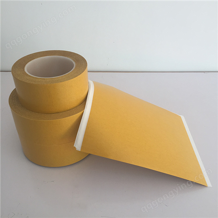 工厂黄色 耐高温超薄布基双面胶 可分切 定制
