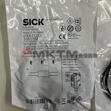 德国西克 SICK 传感器 迷你型光电传感器 GTE6-P1212 现货供应