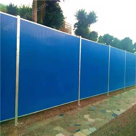 施工围挡 建筑工地安全防护彩钢围挡 小草绿色广告围墙 可定制