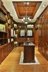 简约现代衣柜 实木多层板家用卧室大组合柜子 木衣橱定制包安装