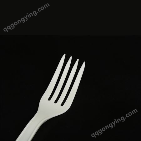 日式一次性塑料餐具叉、勺、勺叉批发水果叉塑料