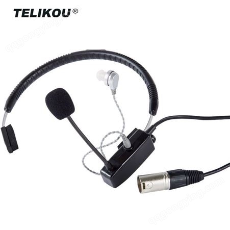 TELIKOU内部通话导播 摄像机有线无线通话轻型耳麦NE-10颈戴式单耳