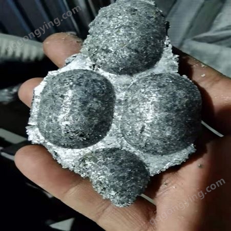 降低炼钢成本的各种含量铝渣球  无粉尘铝灰球