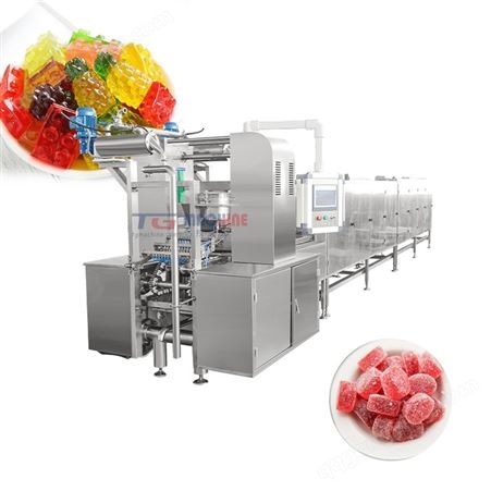 达技实业全自动糖果浇注生产线 果胶 明胶 夹心 维生素软糖生产线