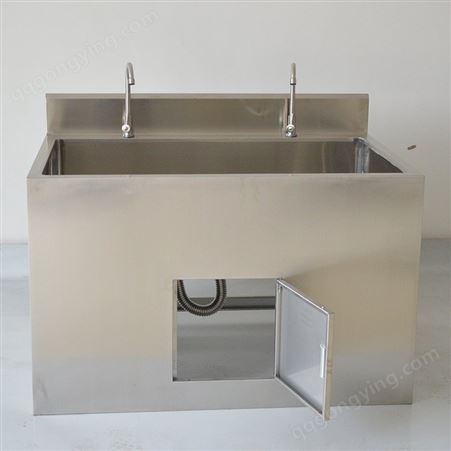 整体不锈钢水池自动化工厂清洗池双槽脚踏式洗手池支持设计定制