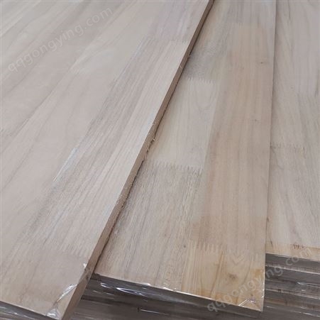 橡胶木指接板 实木板门板材   工厂定制木板批发