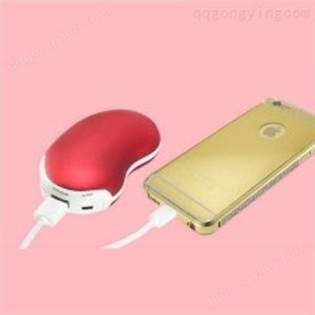 红素创意相思豆USB暖手宝充电免费设计logo 100个起订不单独零售